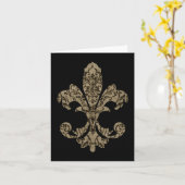 Tapijtwerk Fleur DE lis 4 Kaart (Gele Bloem)