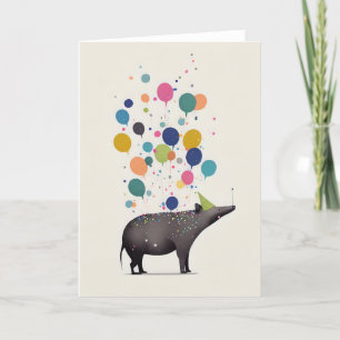 Tapir Celebration Wenskaart Bedankkaart
