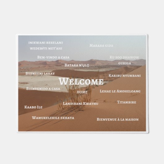 Tapis à la maison bienvenu (Devant)