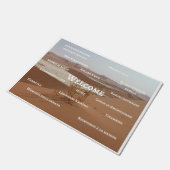 Tapis à la maison bienvenu (Incliné)