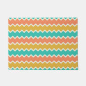 Tapis à motif chevron coloré Design (Devant)