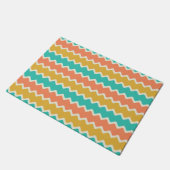 Tapis à motif chevron coloré Design (Incliné)
