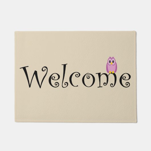 Tapis bienvenu de hibou (Devant)