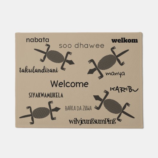 Tapis - Bienvenue, Karibu, Manya (Devant)