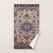 Tapis bleu turc persan antique (Serviette à main)