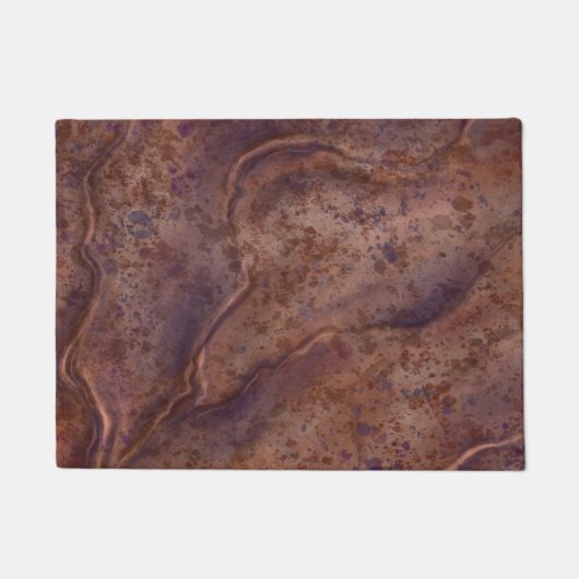 Tapis Brown classique en marbre (Devant)
