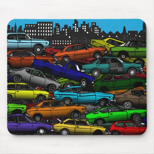 Tapis classique de souris de chantier de ferraille (Devant)