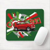 Tapis classique de souris de Fiat 500 (Avec souris)