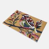 Tapis coloré design d'oiseaux, Tapis d'art d'oisea (Incliné)