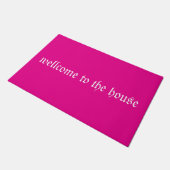 Tapis d'accueil de texte - Tapis d'intérieur éléga (Incliné)