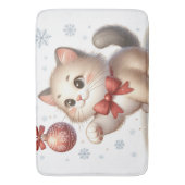 TAPIS DE BAIN クリスマスと猫 (devant Vertical)