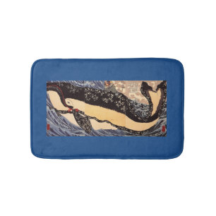 Tapis De Bain 巨 鯨, 国 芳 Grosse Baleine, Kuniyoshi, Ukiyo-e