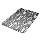 Tapis De Bain 100416 - Blanc sur noir (Angle)