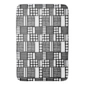 Tapis De Bain 100416 - Blanc sur noir (devant Vertical)