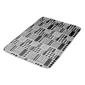 Tapis De Bain 100416 - Noir sur blanc (Angle)