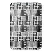 Tapis De Bain 100416 - Noir sur blanc (devant Vertical)