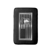 Tapis De Bain 101e division aéroportée avec drapeau américain (Devant (Vertical))