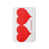 Tapis De Bain 2 Coeurs rouges Valentine Thunder_Cove (Devant (Vertical))