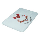 Tapis De Bain 2 Sonneurs de Noël Jumping Chasseur rustique (Angle)