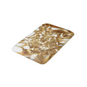 Tapis De Bain 3D abstraite texture or cristal. (Angle)