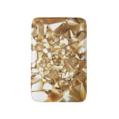 Tapis De Bain 3D abstraite texture or cristal. (Devant (Vertical))