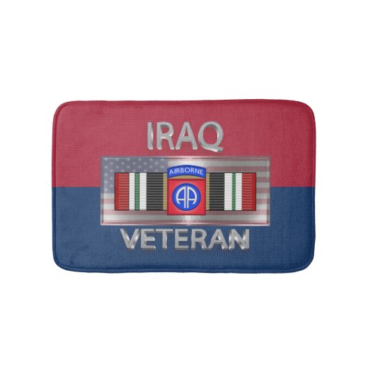 Tapis De Bain 82e division aéroportée Iraq Vétéran (Devant)
