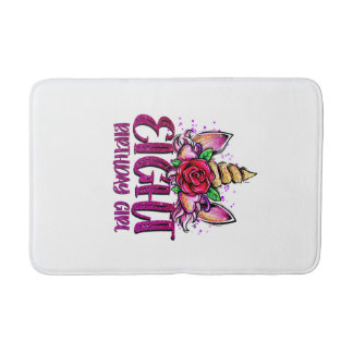 Tapis De Bain 8th Birthday Girl Shirt 8 Year Old Girl Birthday G