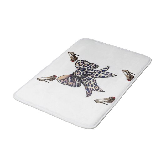 tapis de bain à chaussures léopard (Angle)