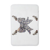 tapis de bain à chaussures léopard (Devant (Vertical))