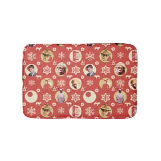 Tapis De Bain A Christmas Story Retro Snowflake Pattern