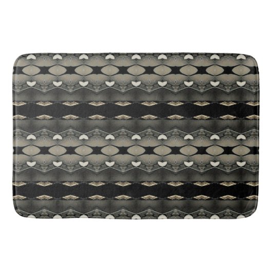 Tapis De Bain À cœur noir (Devant)