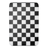 Tapis De Bain à damiers blanc et noir (devant Vertical)