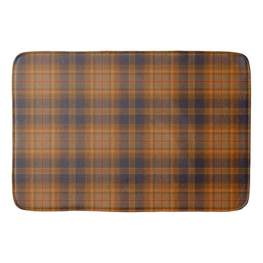 Tapis De Bain À damiers Brown foncé (Devant)