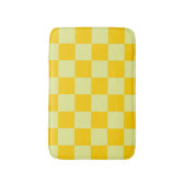 Tapis De Bain À damiers jaune En vichy Motif (Devant (Vertical))