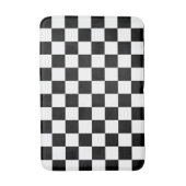 Tapis De Bain à damiers noir et blanc (Devant (Vertical))
