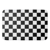 Tapis De Bain À damiers noir et blanc (Devant)