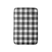 Tapis De Bain à damiers Plaid Noir Et Blanc (Devant (Vertical))