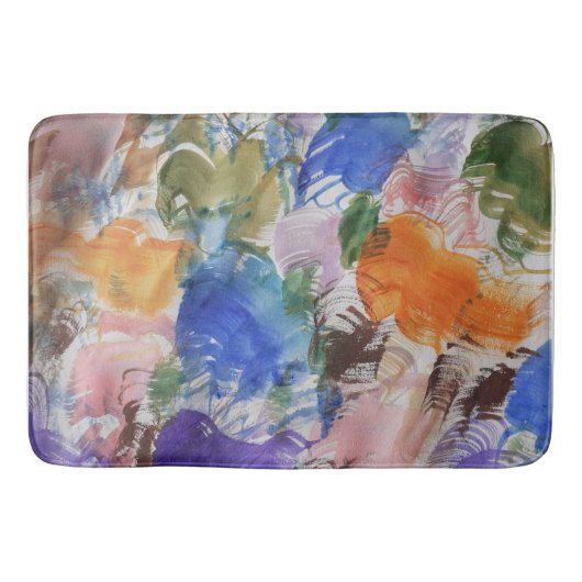 Tapis de bain à éclaboussures couleur (Devant)
