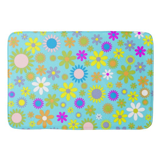 Tapis de bain à fleurs - Mélange & Match Cadeaux - (Devant)