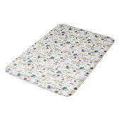 Tapis de bain à fleurs sauvages vibrant (Angle)