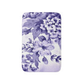 Tapis de bain à la maison français floral bleu de (Devant (Vertical))
