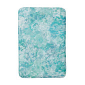 Tapis de bain à la menthe bleue impressionniste Ab (Devant (Vertical))