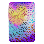 Tapis de Bain à Motif Abstrait Coloré (devant Vertical)