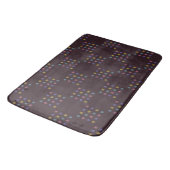 Tapis de bain à motif de blocs de fleurs (Angle)