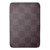 Tapis de bain à motif de blocs de fleurs (devant Vertical)