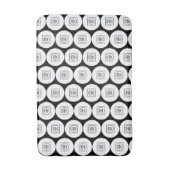 Tapis de bain à motif de logo ou d'image répétée (Devant (Vertical))