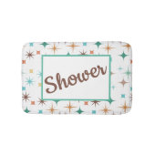 Tapis de bain à motif étoiles de style rétro (Devant)