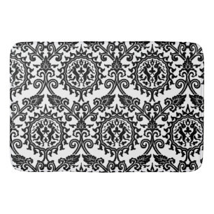 Tapis de bain à motif lièvre en Damas