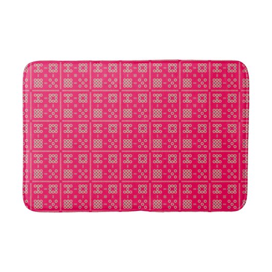 Tapis de bain à motif Pétales & Donuts (Devant)