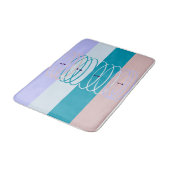 Tapis de Bain à Rayures Multicolores (Angle)